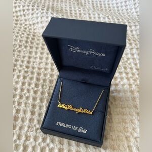 Walt Disney World Yellow Gold Necklace by CRISLU